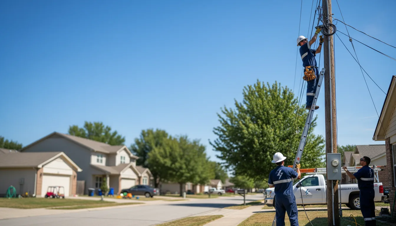Residential electrician providing installation services in Mendon, IL